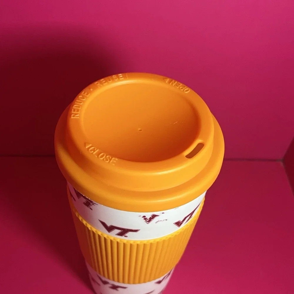 VA‎ Tech VT Tumbler Travel Cup Coffee Mug With Lid & Gripper